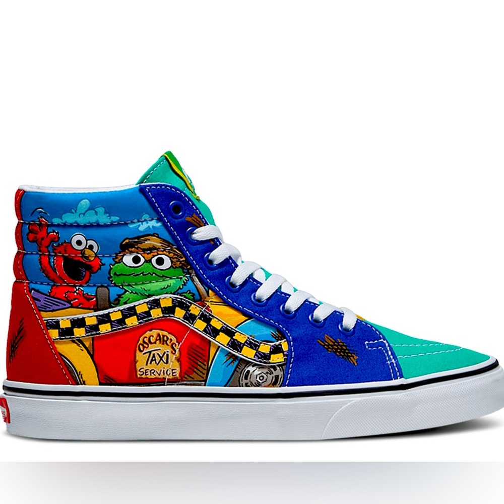 VANS Sesame Street X Sk8 Hi 'Oscar's
Taxi Service' - Vans size 11.5